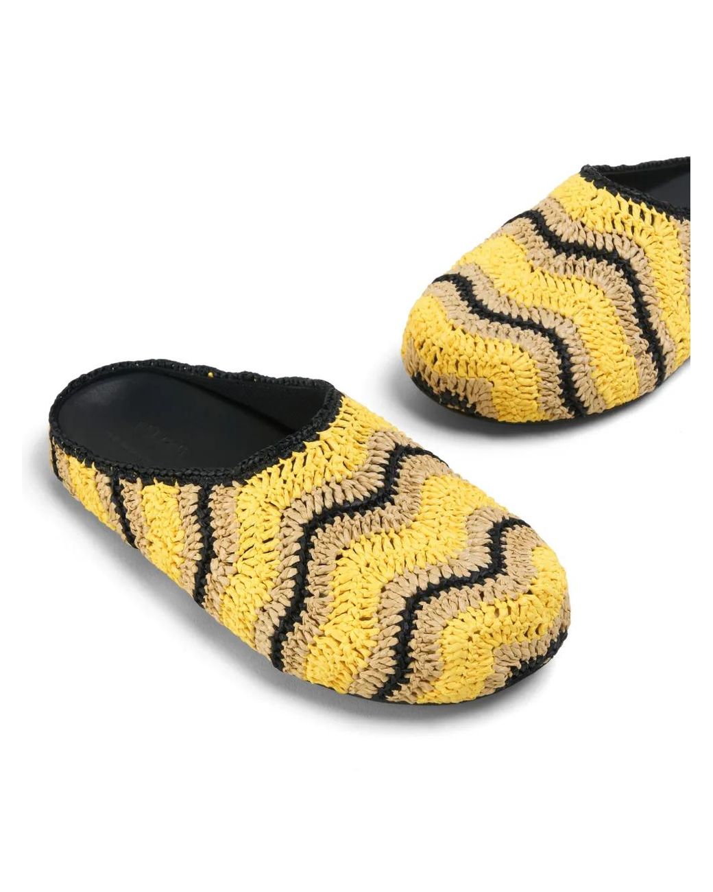 Marni Yellow X No Vacancy Inn Woven Mules for men