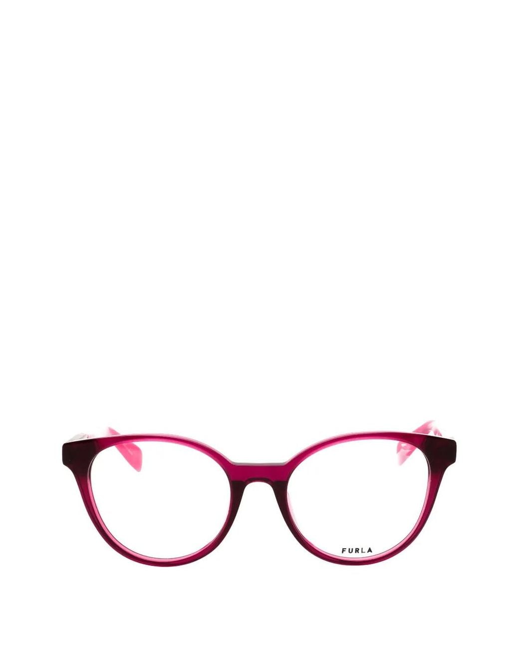Furla Pink Round-Frame Glasses