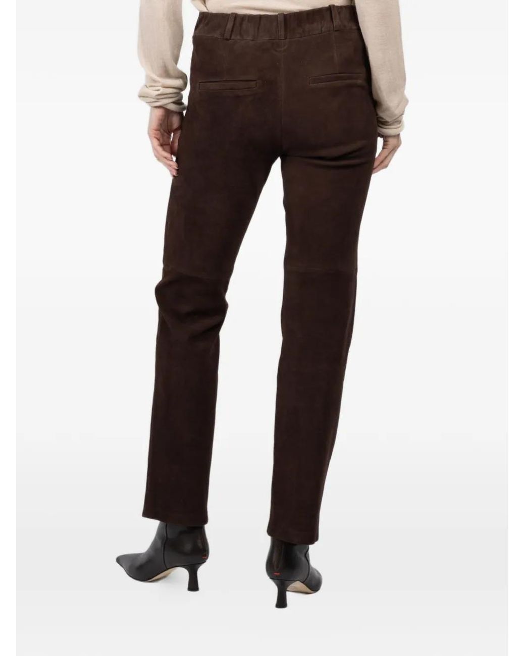 Arma Black Jenna Suede Trousers