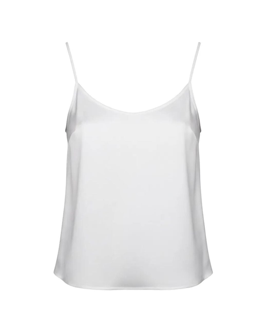 Ralph Lauren White Sleeveless Scoop-Neck Top