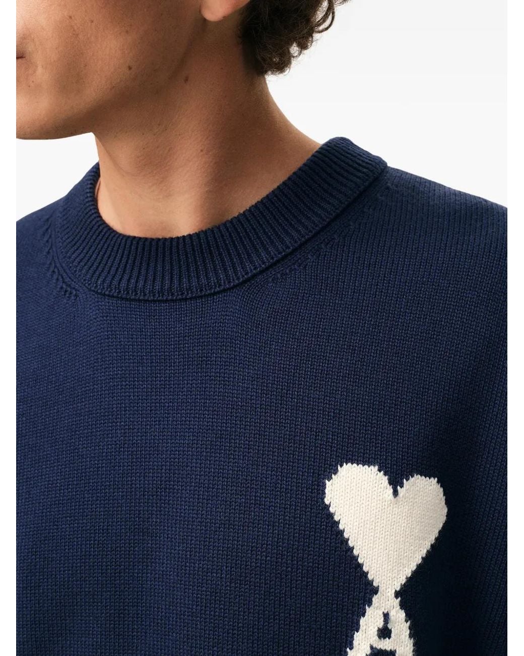 AMI Ami De Coeur Sweater in het Blue