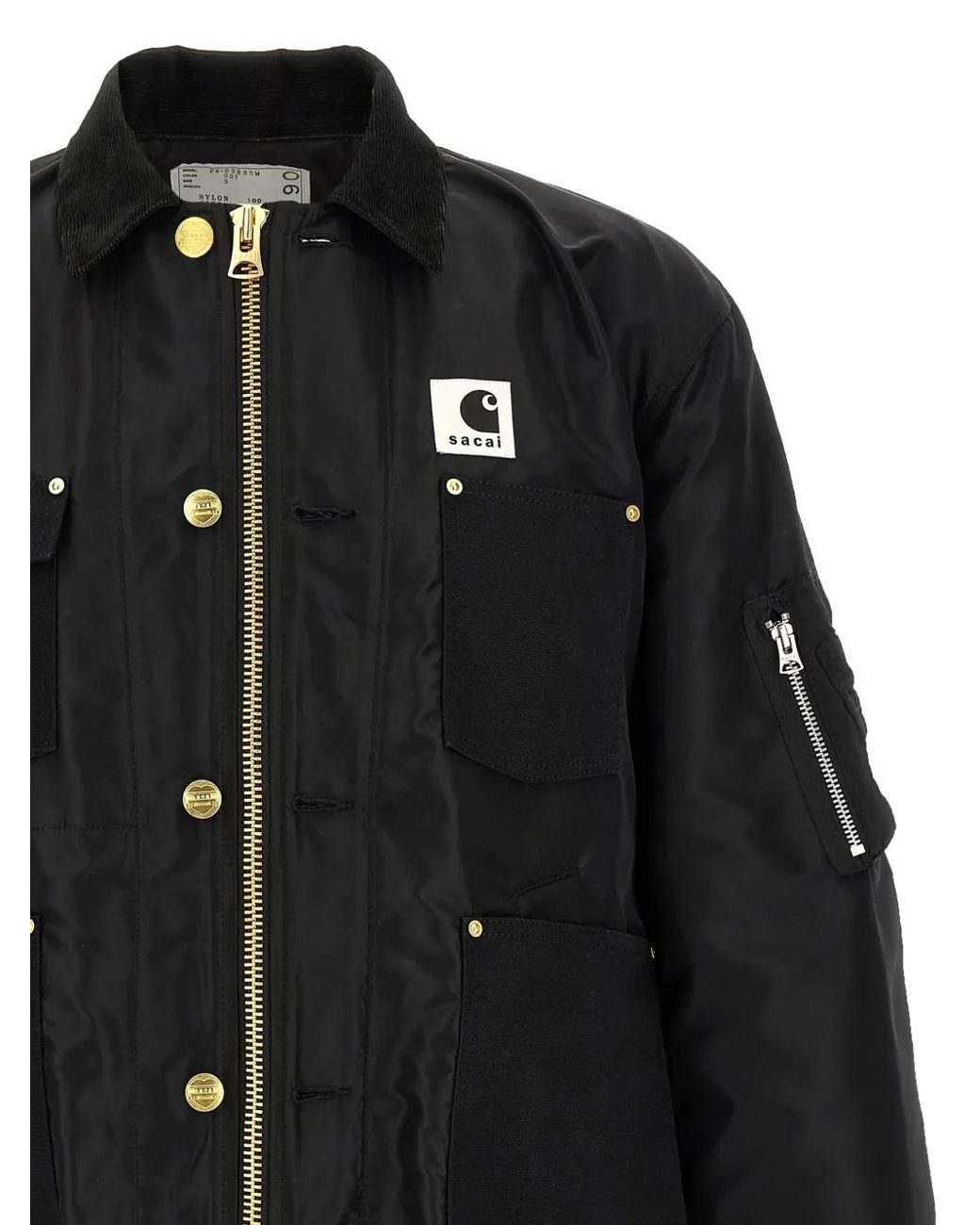 Sacai X Carhartt Wip 'Duck' Jacket in Black for Men | Lyst