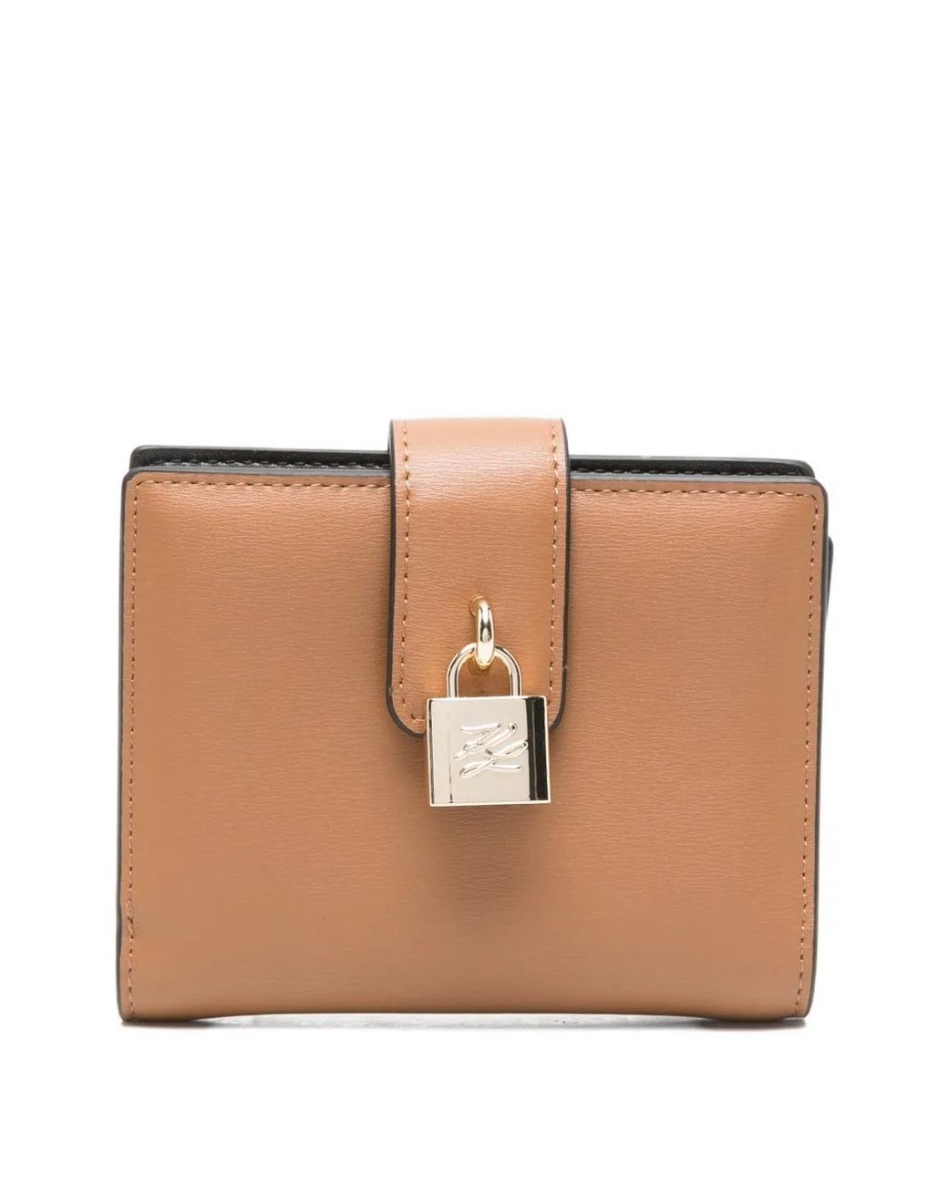 Karl Lagerfeld Natural Padlock Wallet