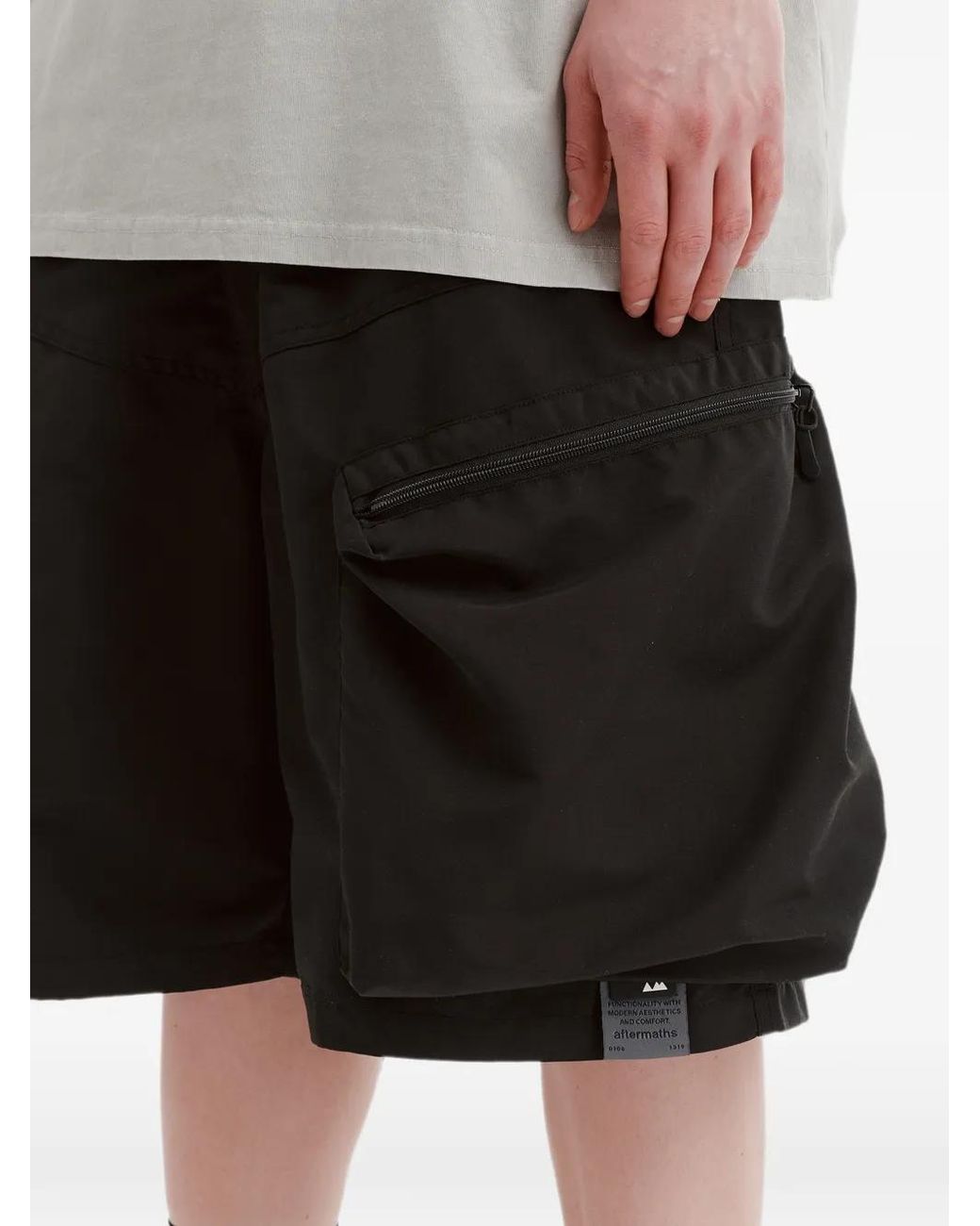 Cargo Con Tasche di AFTERMATHS in Black da Uomo