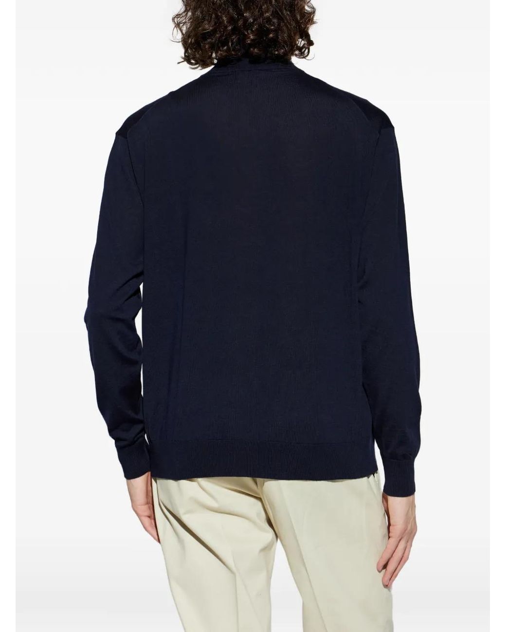 Paul & Shark Blue Hal-Zip Sweater for men
