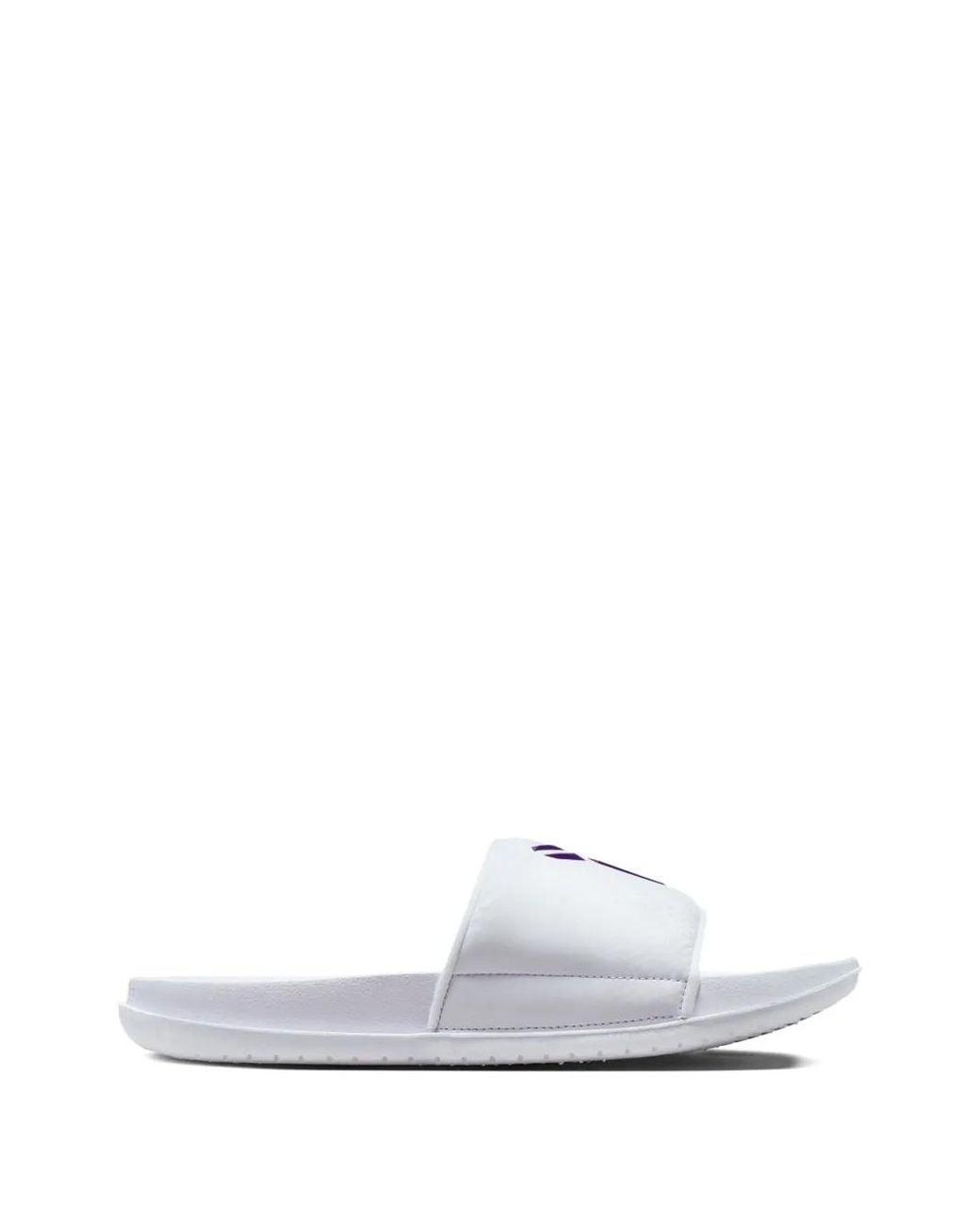 Nike White Kobe Offcourt Slides for men
