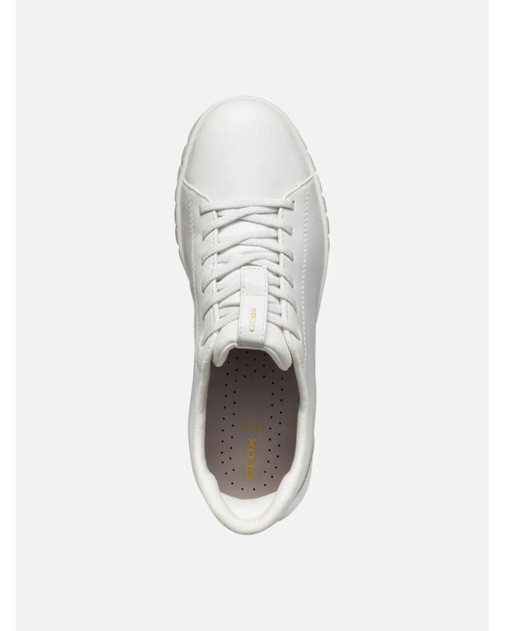 Geox White Flextride Plus Lace-Up Sneakers