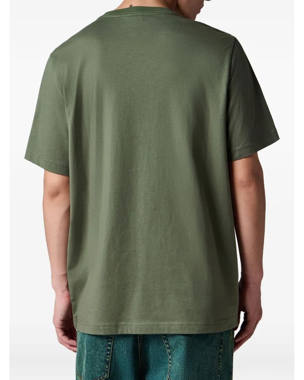Paul Smith Green Zebra Logo Cotton T-Shirt for men