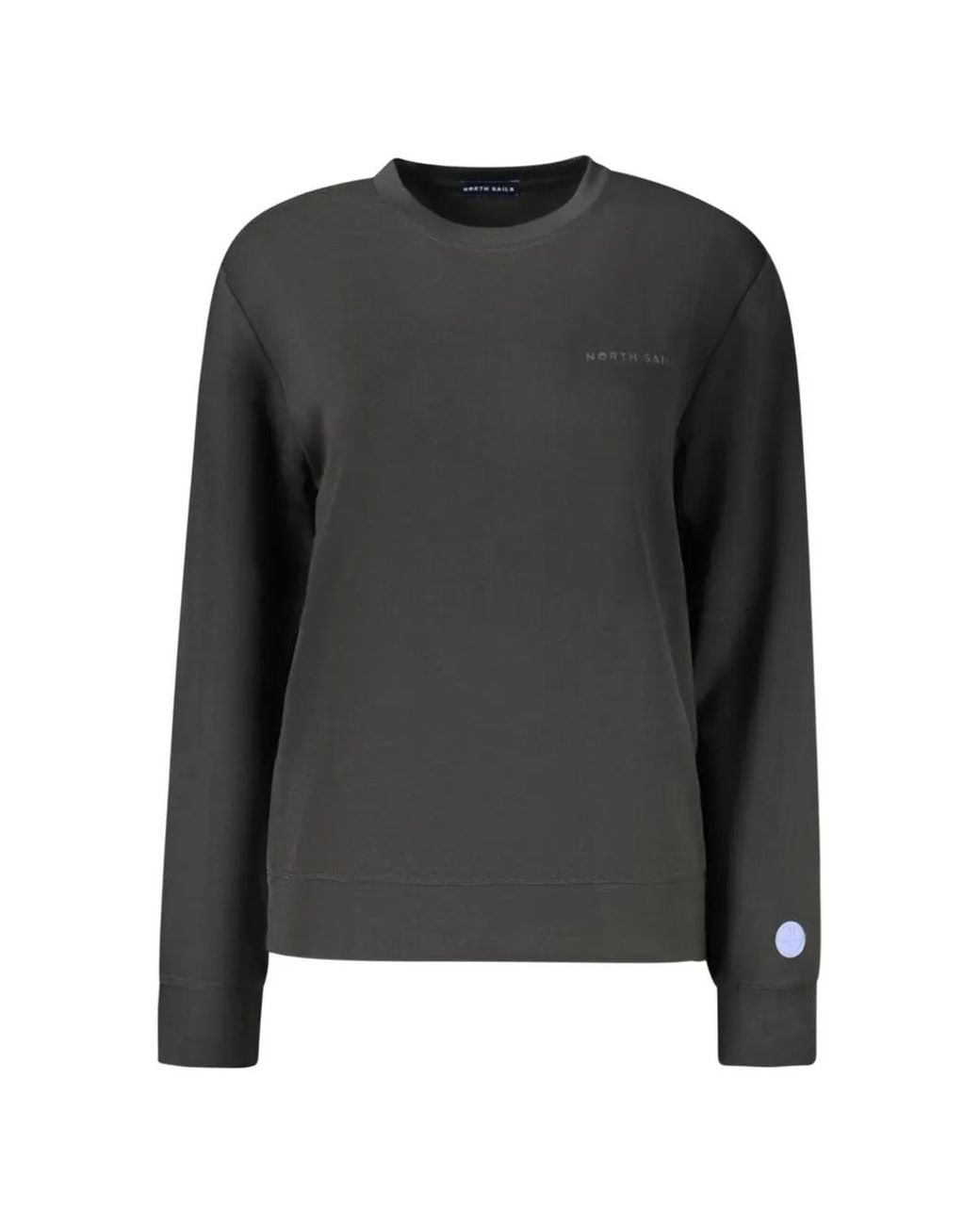 North Sails Black Crew-Neck Logo-Print Sweater