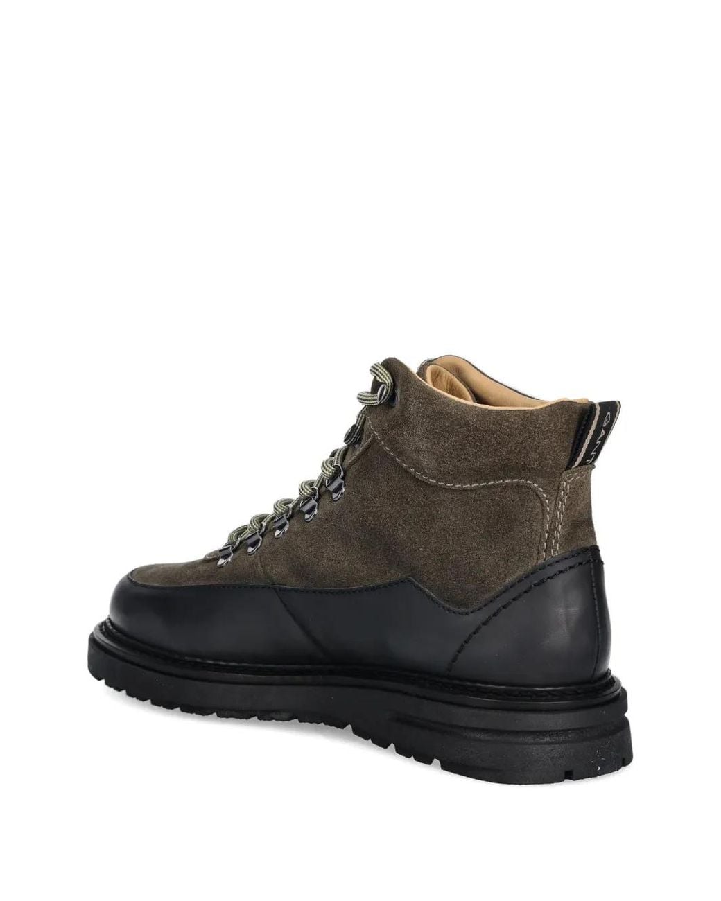 Gant Brown Lace-Up Panelled Boots for men
