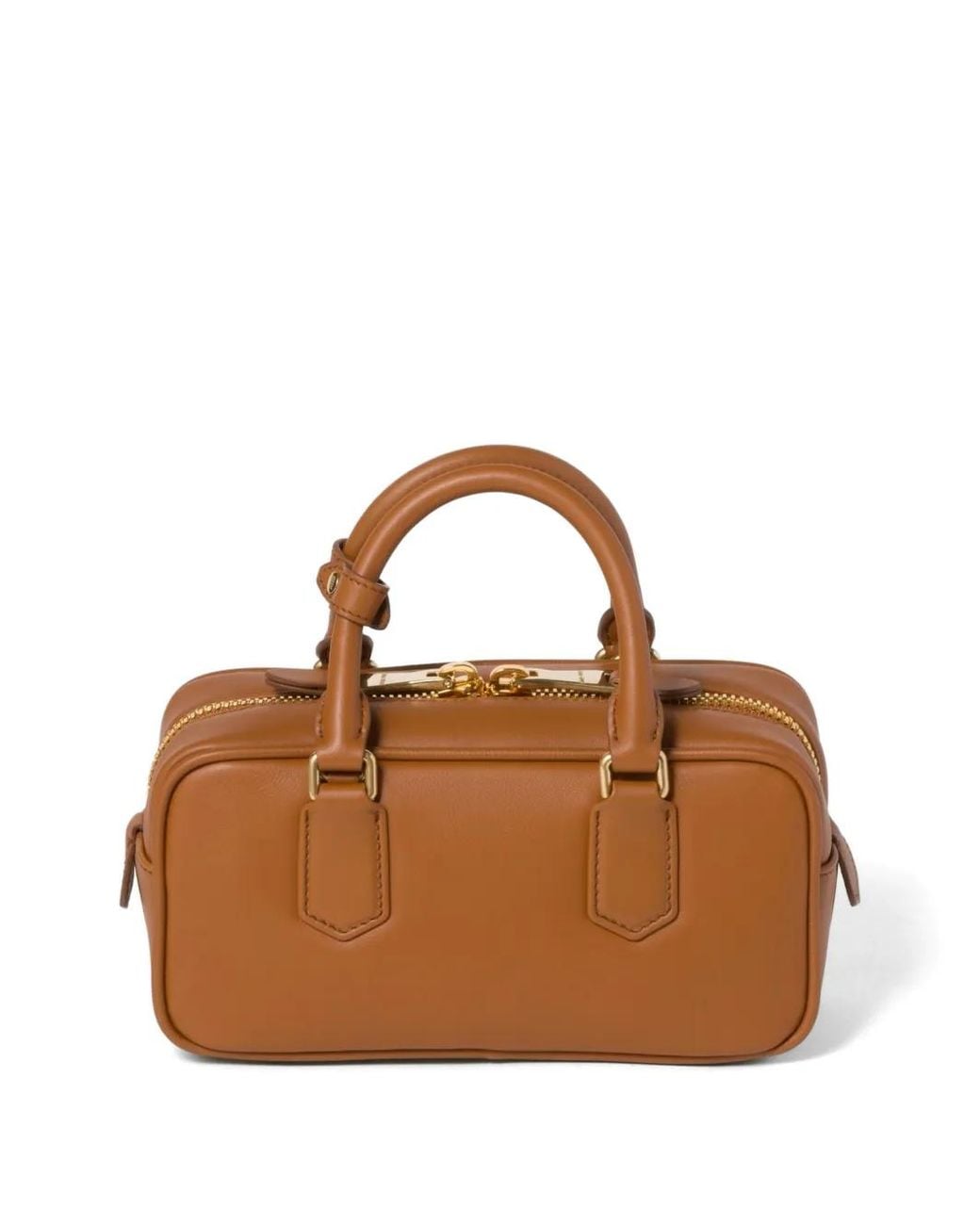 Miu Miu Brown Regular Arcadie Leather Tote Bag