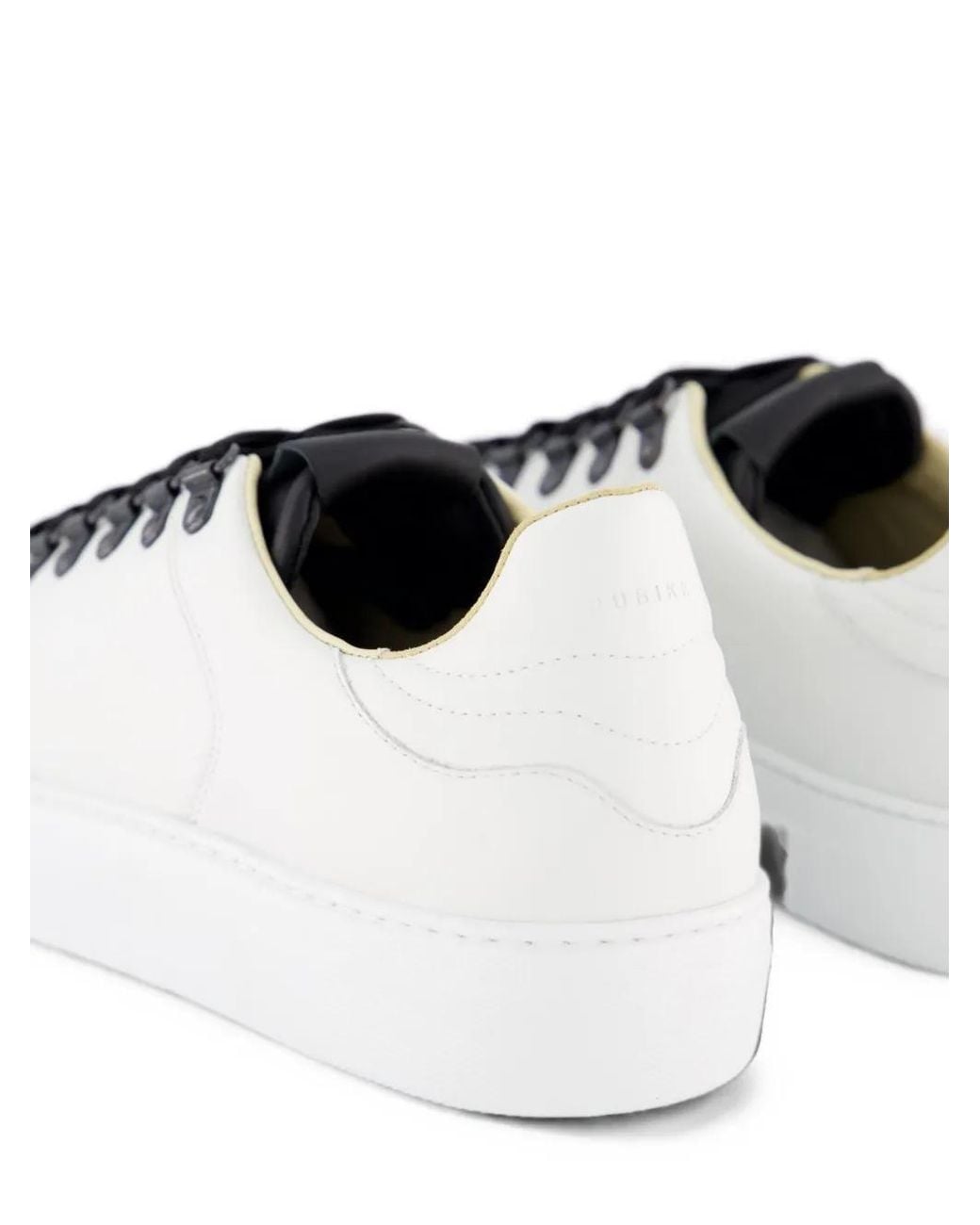 Nubikk White Jagger Roman Round-Toe Low-Top Sneakers for men