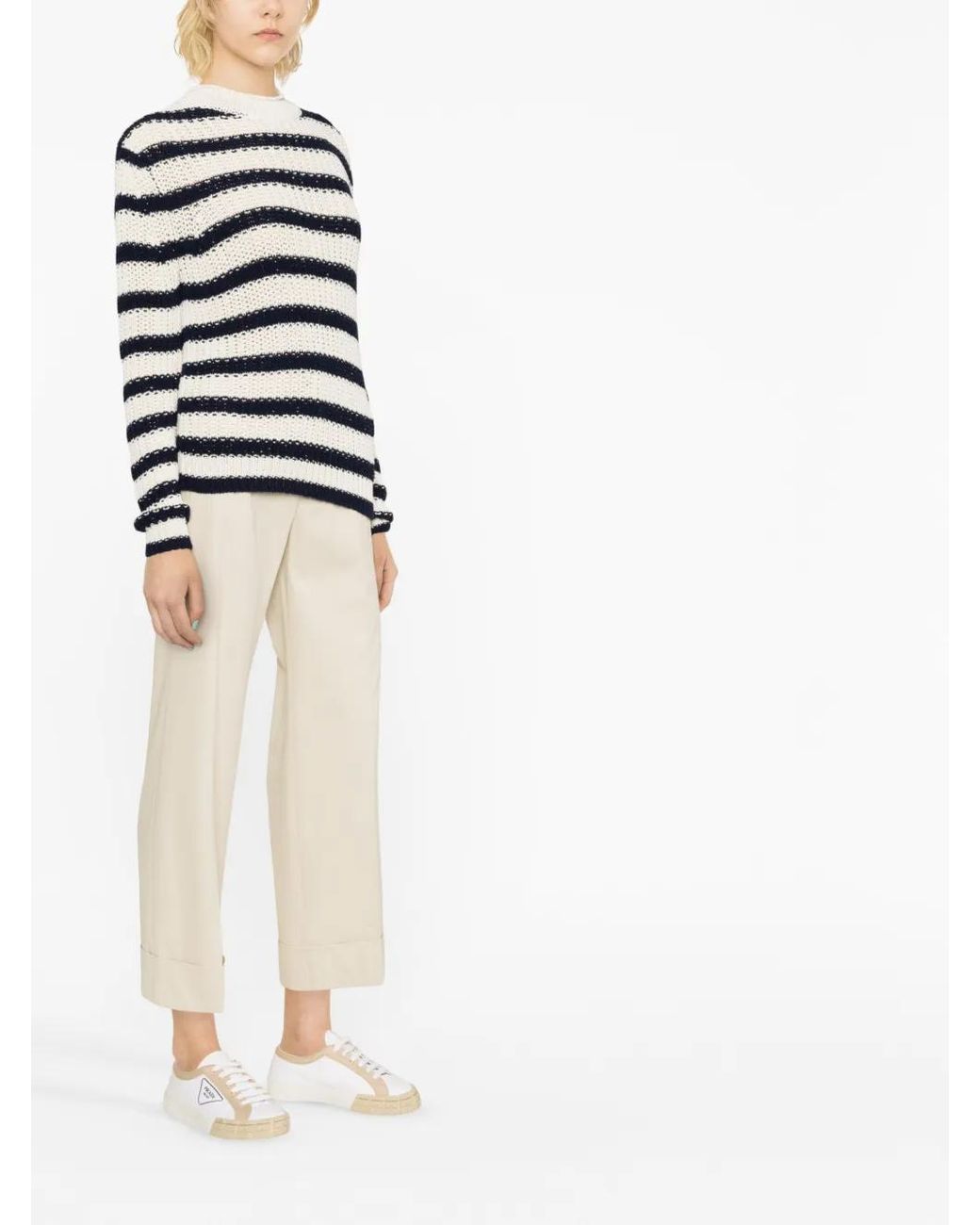 Ralph Lauren Blue Striped Knitted Jumper
