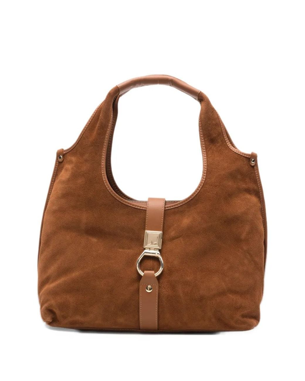 Marc Ellis Brown Maia M Suede-Finish Shoulder Bag