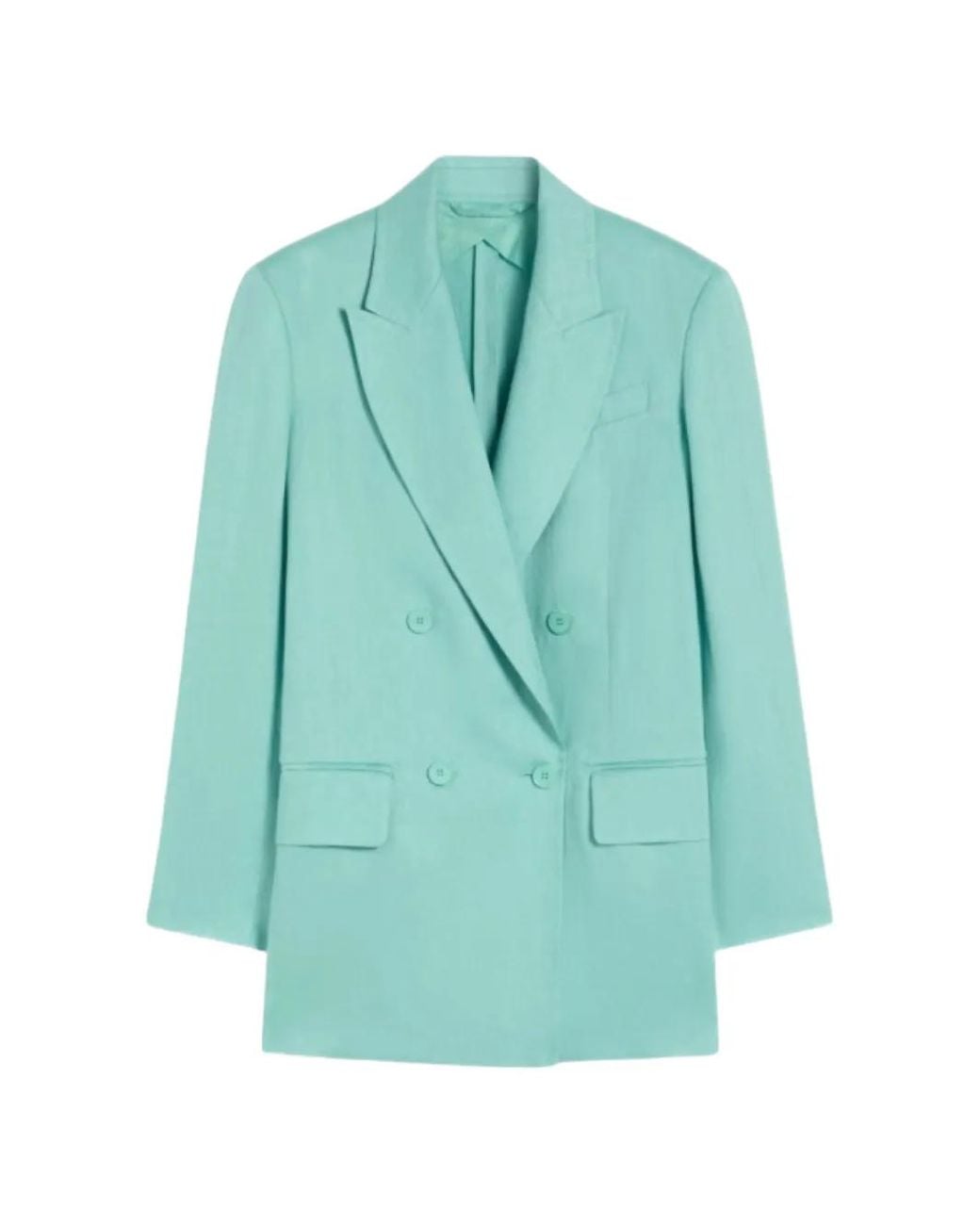 Max Mara Blue Blazer Olimpia À Boutonnière Croisée