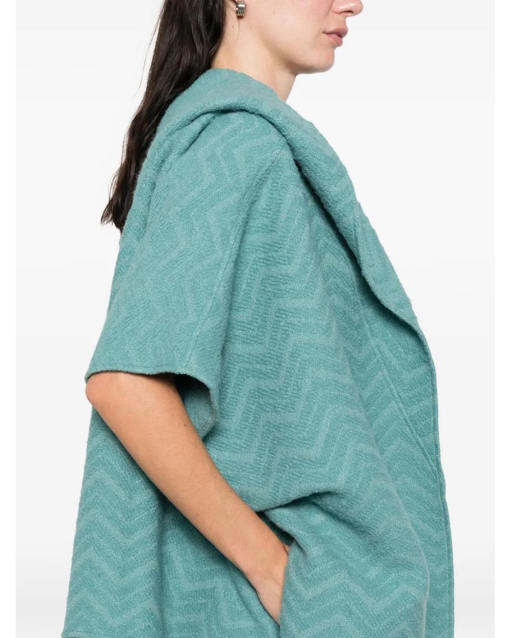 Capa con capucha Missoni de color Blue