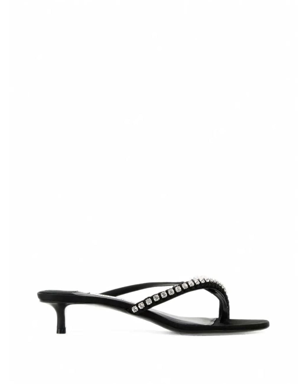 Jimmy Choo White 35 Dila Crystal-Embellished Sandals