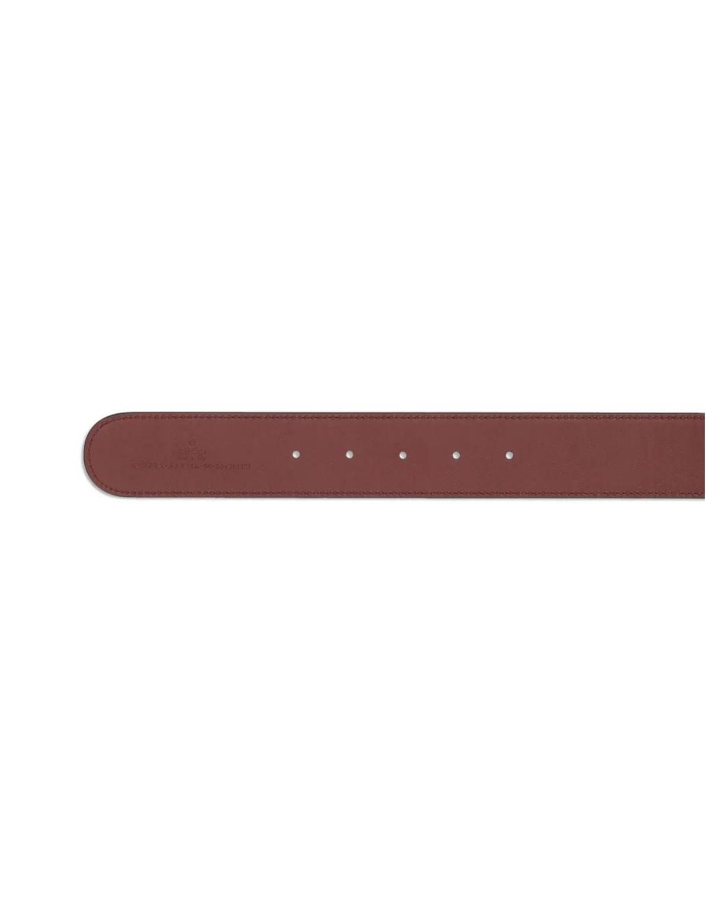 Gucci Brown Interlocking G Calfskin Belt for men