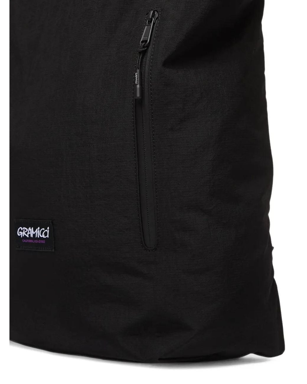Gramicci Black Logo-Patch Backpack