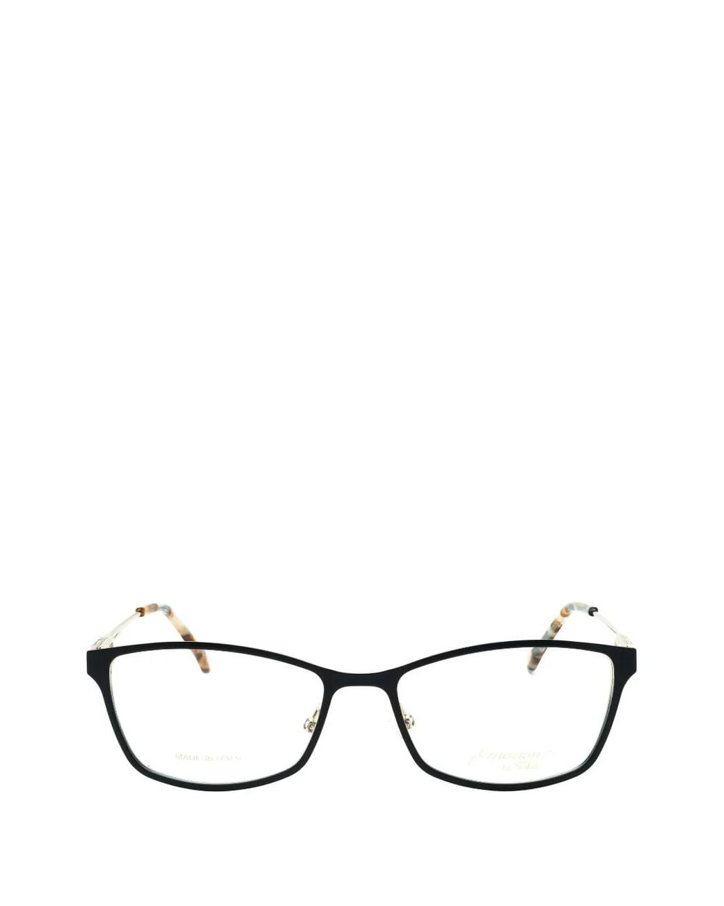 Emozioni Black Rectangle-Frame Glasses