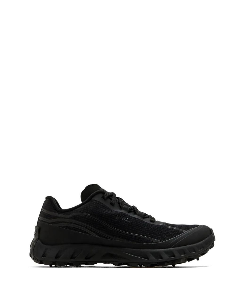 Norda Black Lace-Up Logo Sneakers