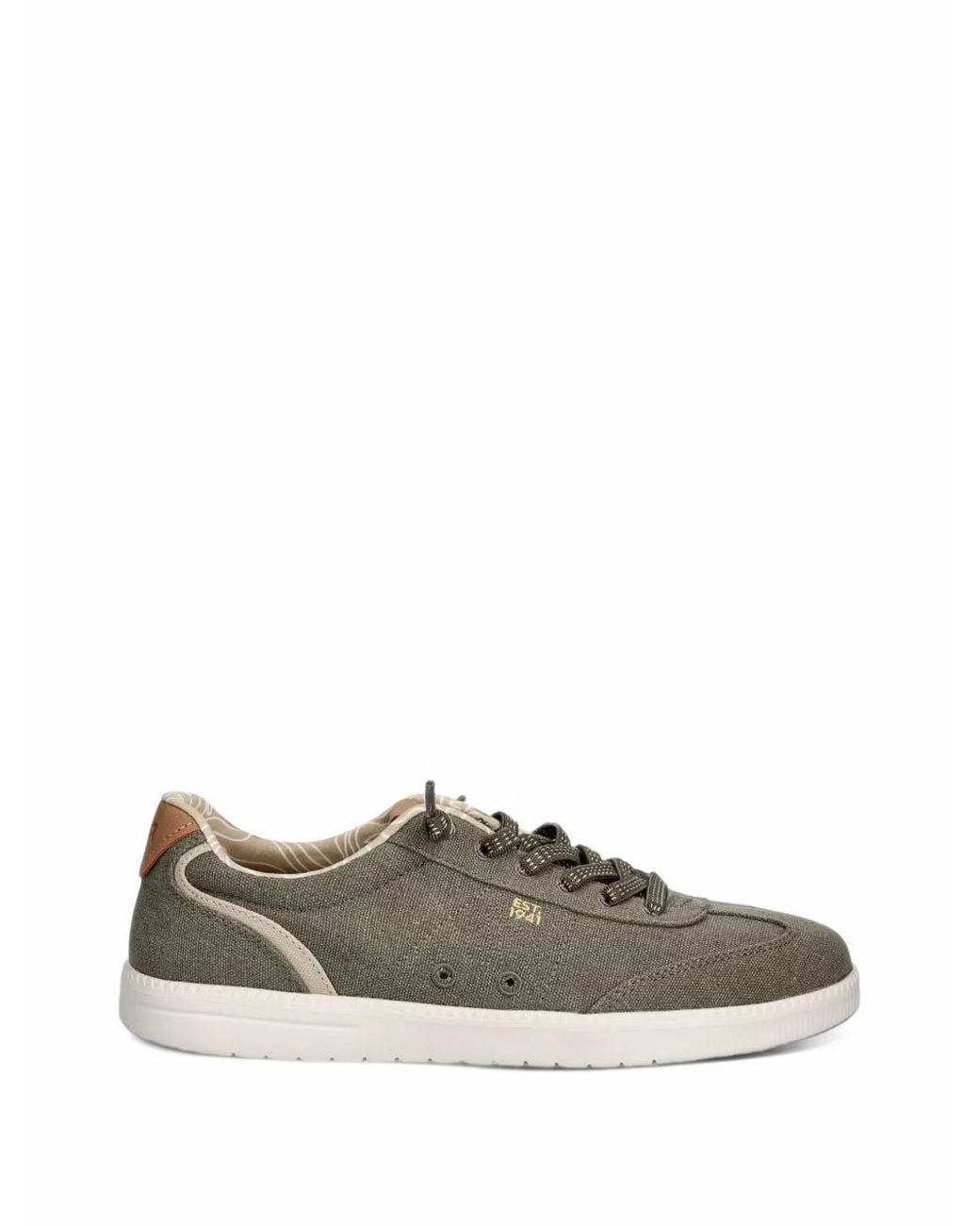 Jeep Green Ster Logo-Embroidered Sneakers for men