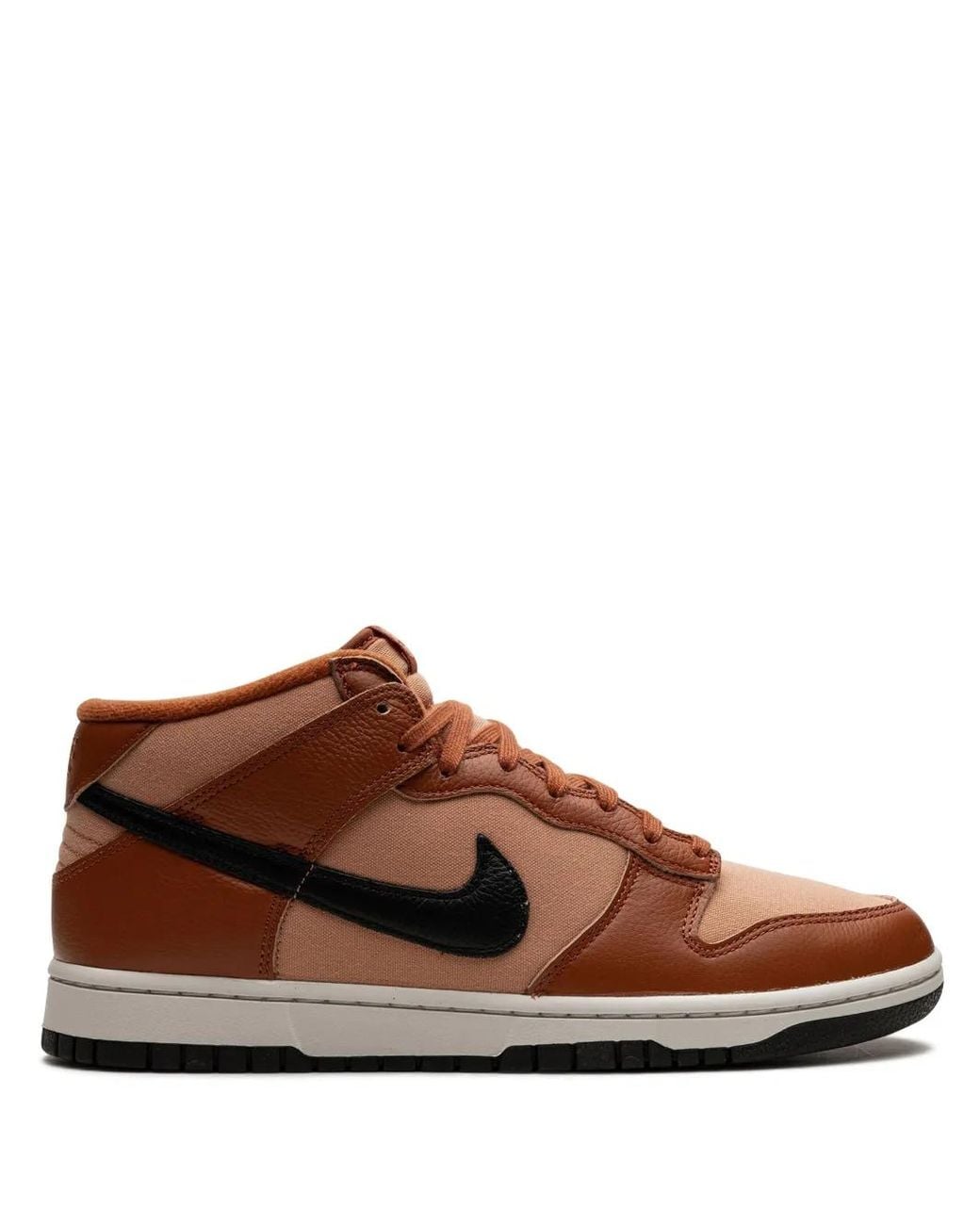 Nike Brown Dunk Mid "Amber" Sneakers for men