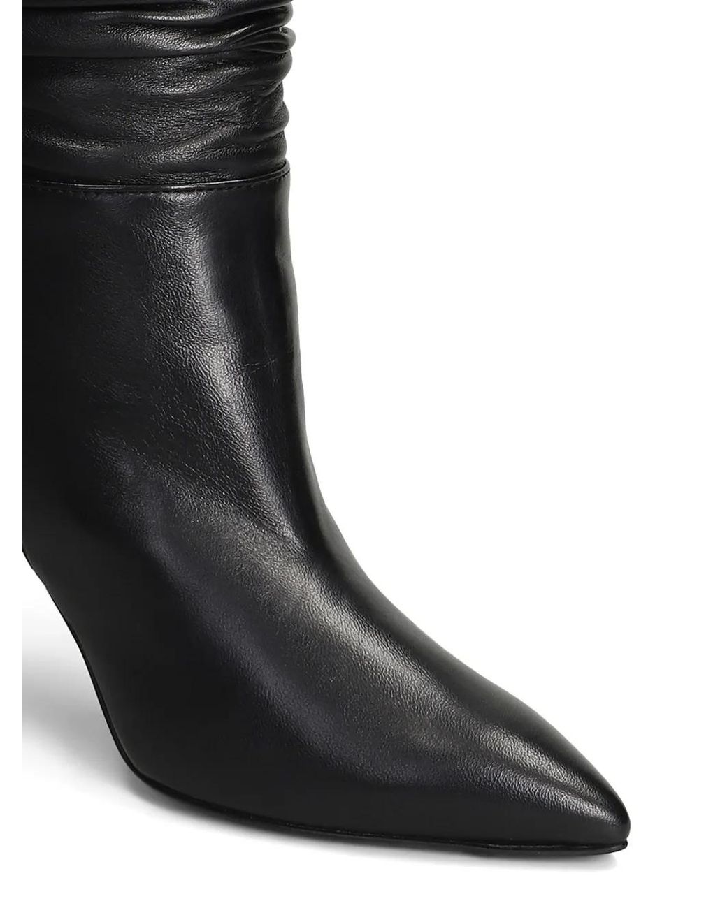 Via Roma 15 Black Bottes Froncées À Bout Pointu