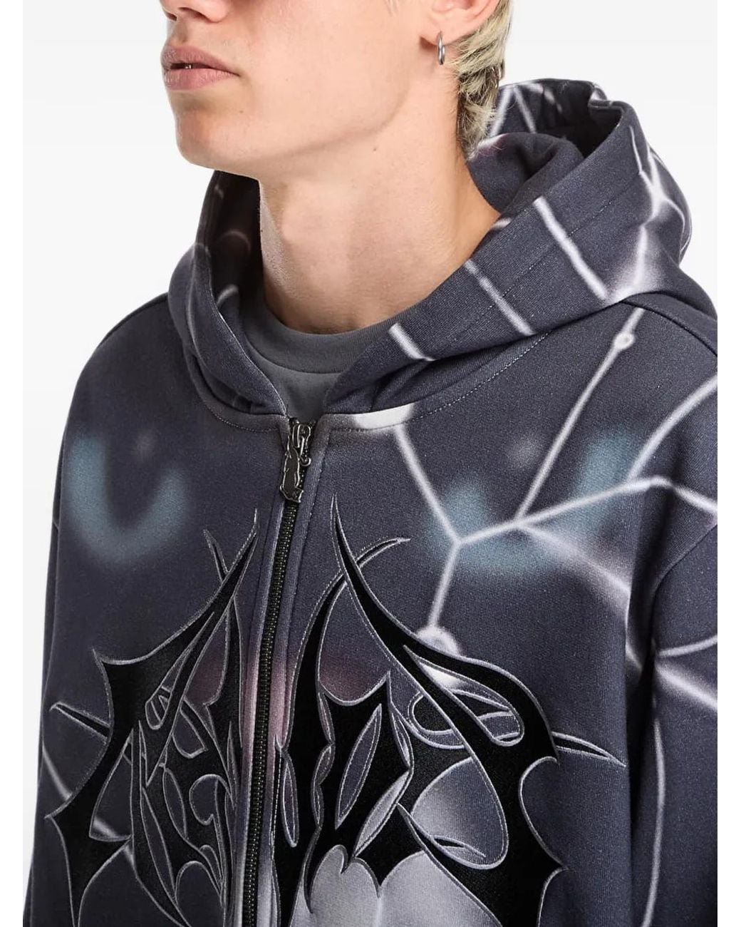 RIPNDIP Blue Redemption Zip-Up Hoodie for men