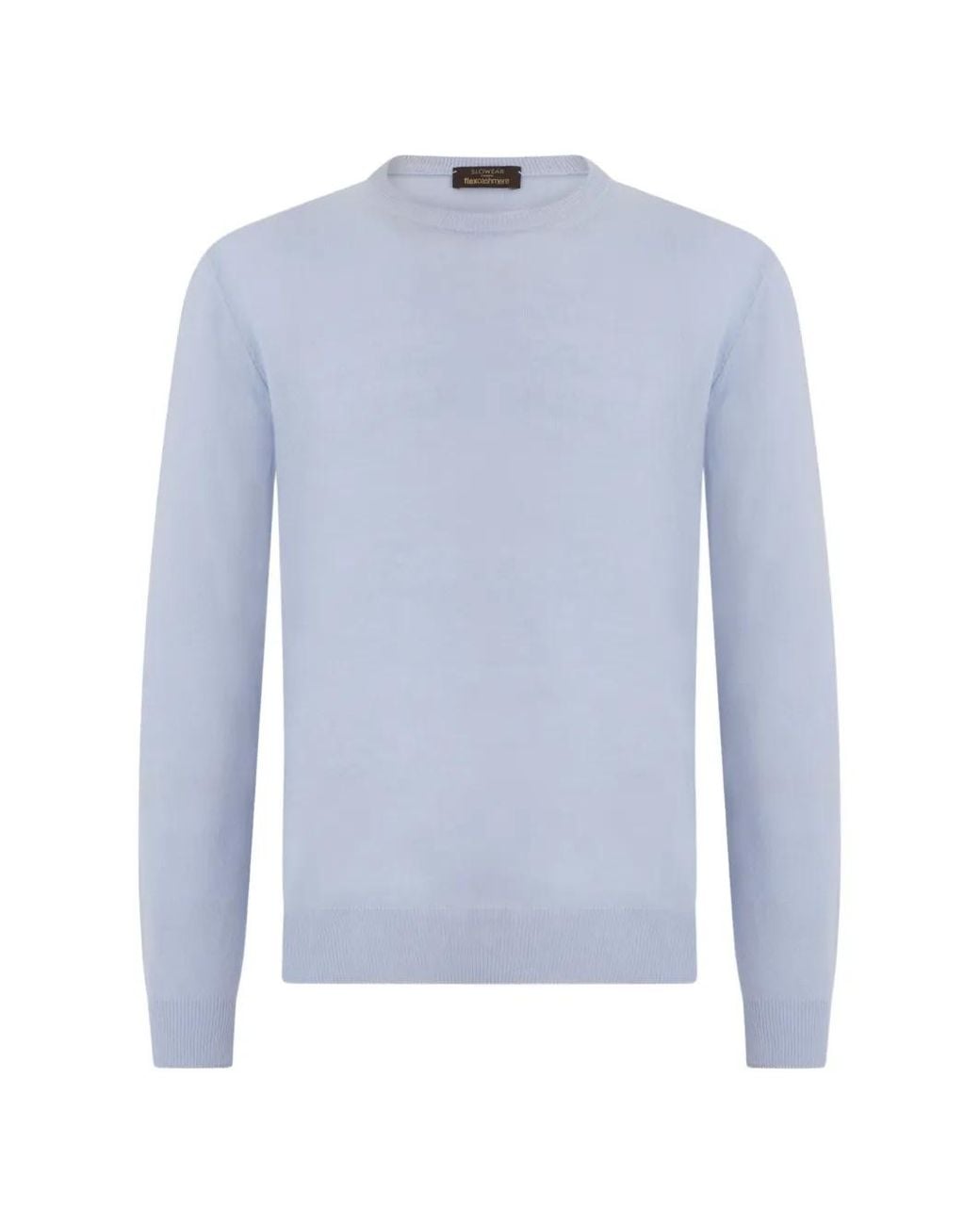 Slowear Blue Crew-Neck Knitted Sweater for men