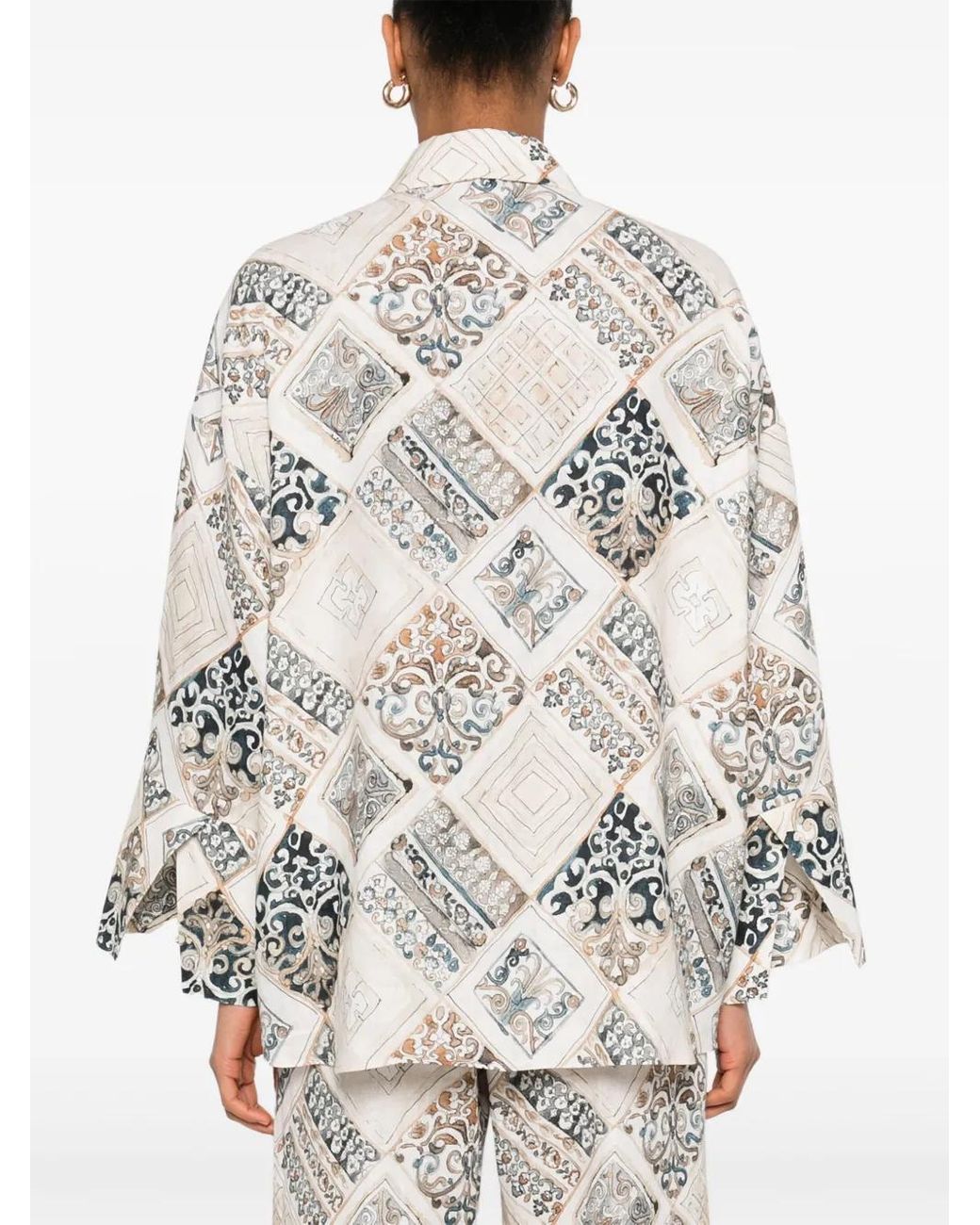 Eleventy Linnen Blouse in het White