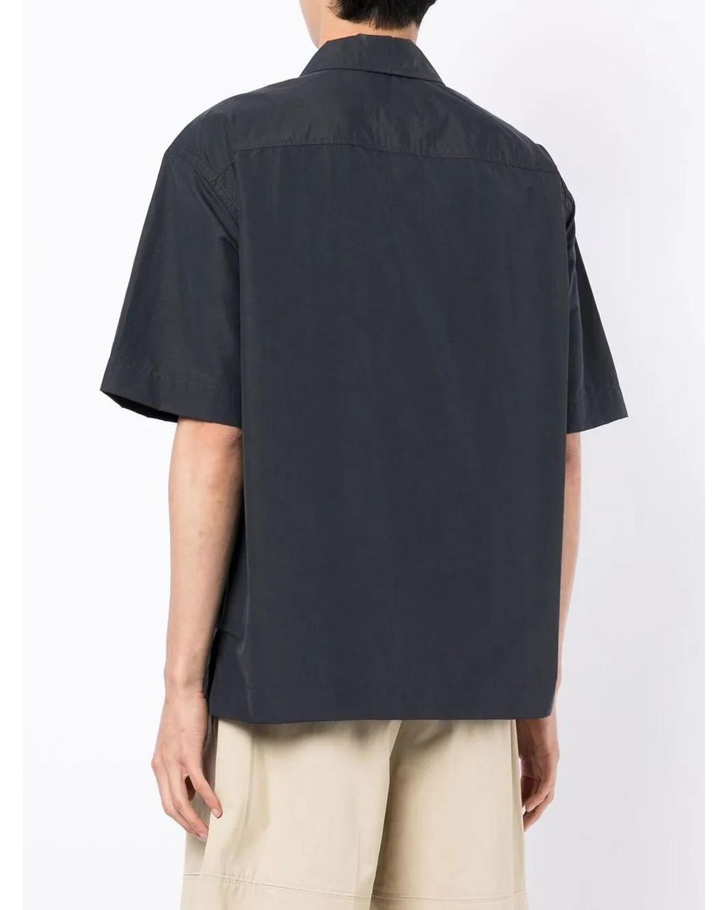 3.1 Phillip Lim Blue Half-Zip Polo Shirt for men