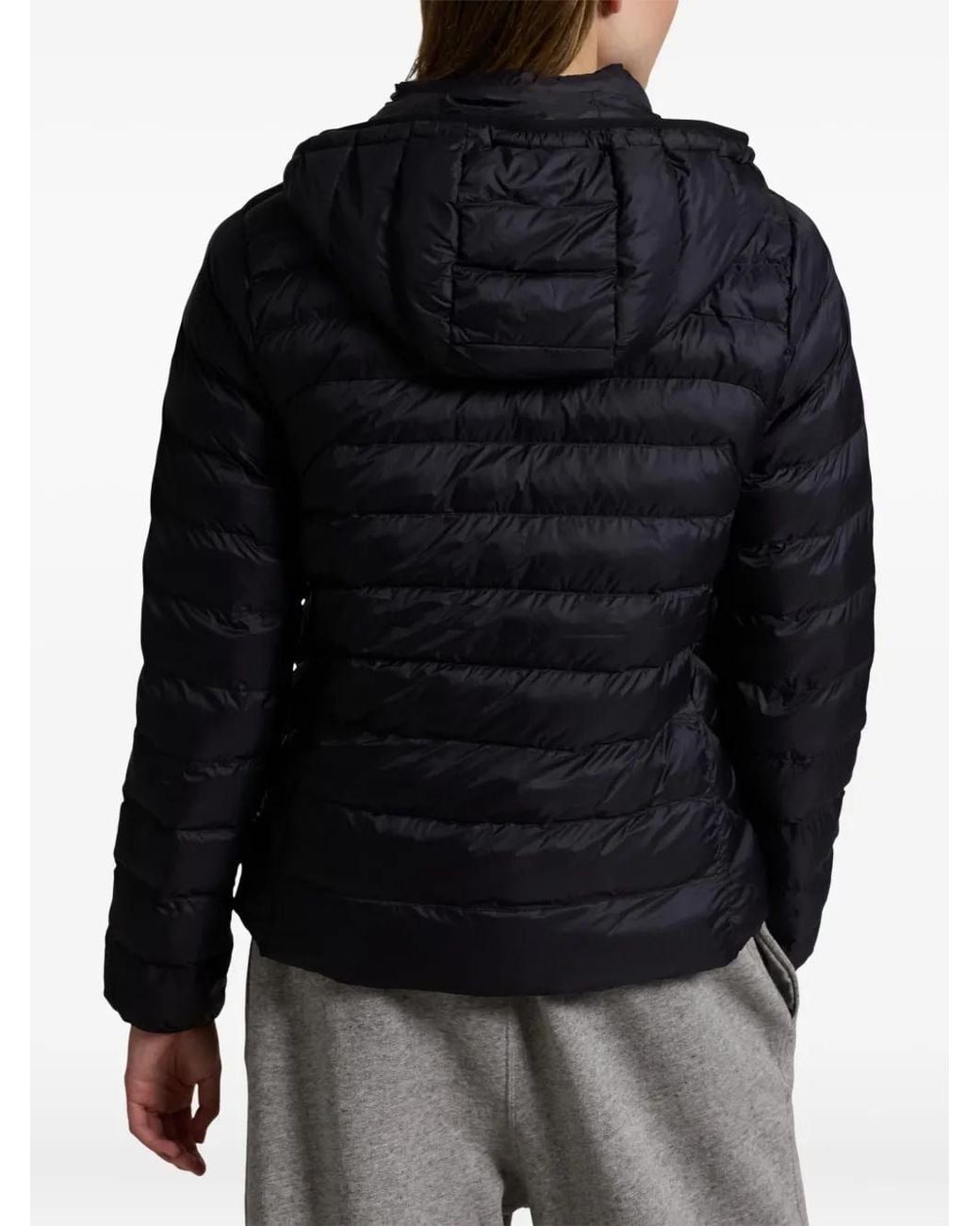 Polo Ralph Lauren Black Quilted Lightweight Jacket With Hood