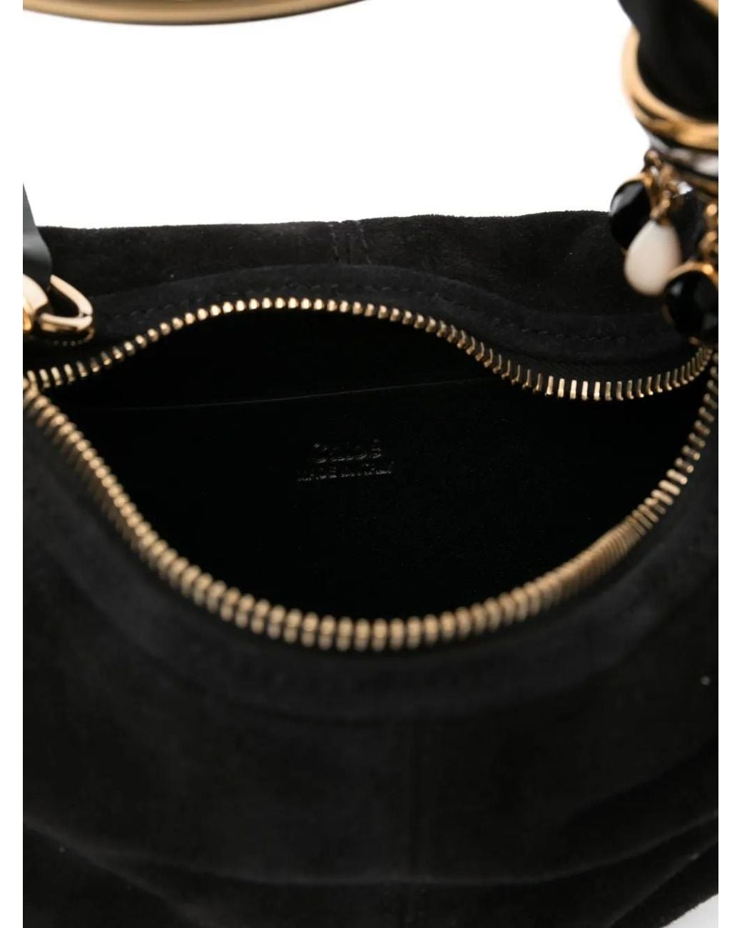 Chloé Black Mini Beaded Bracelet Bag
