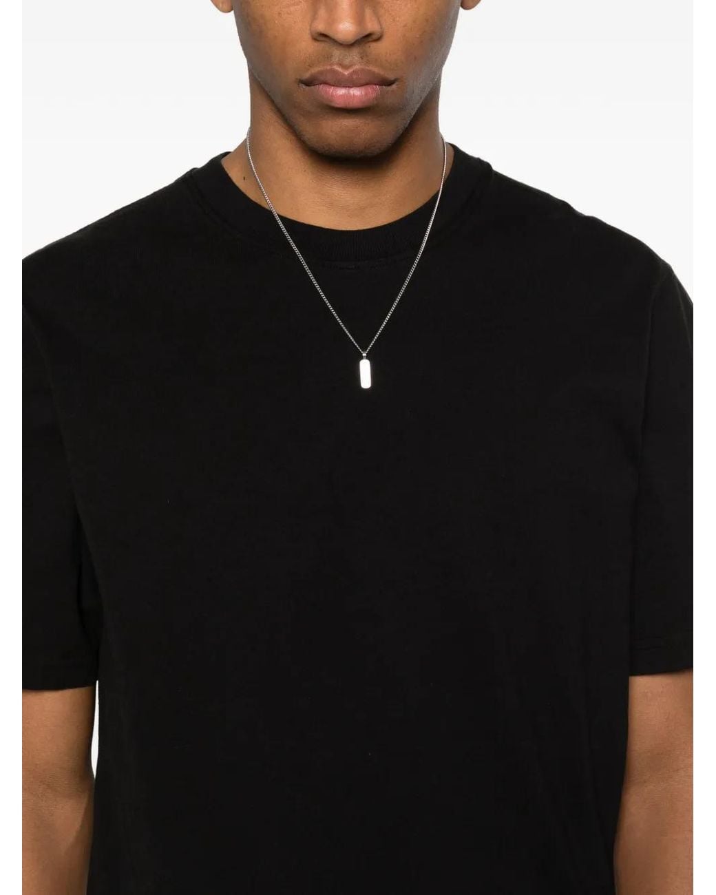 Agolde Black Asha Crew-Neck T-Shirt for men