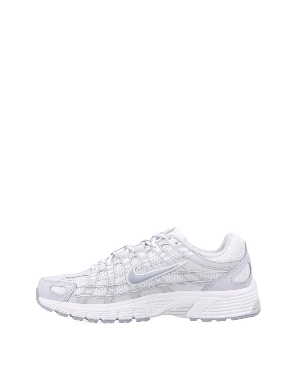 Nike White P-6000 Mesh Panelled Sneakers