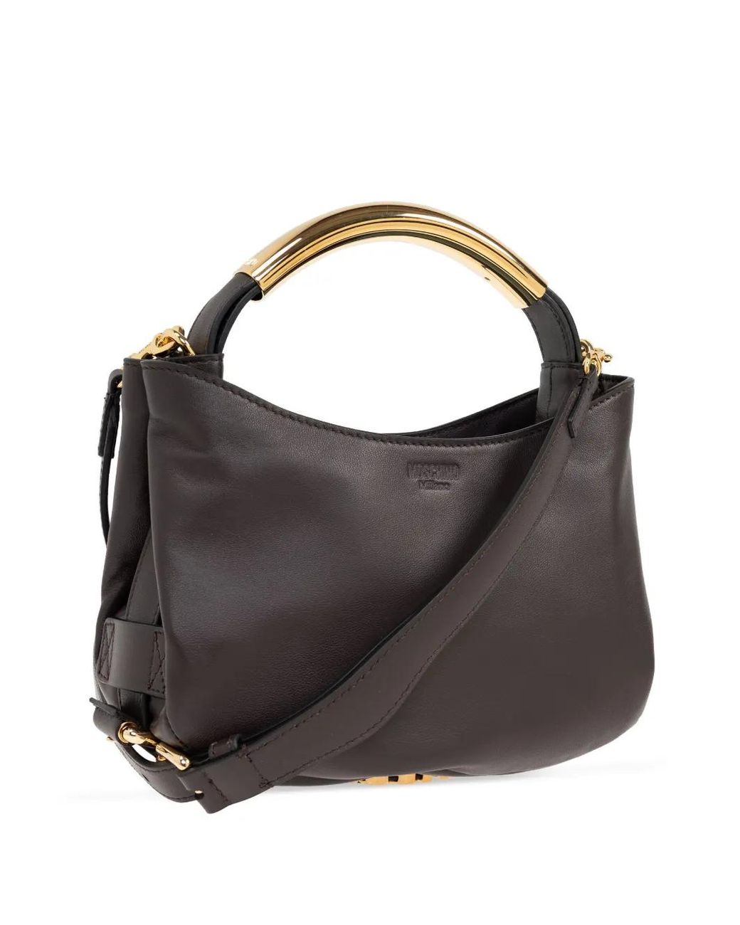 Moschino Black Leather Tote Bag