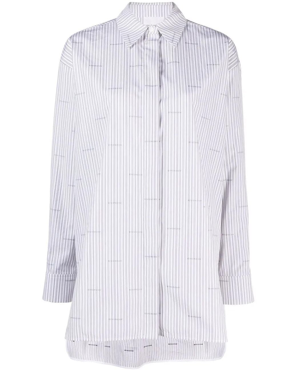 Givenchy White Tailored Striped Shirt