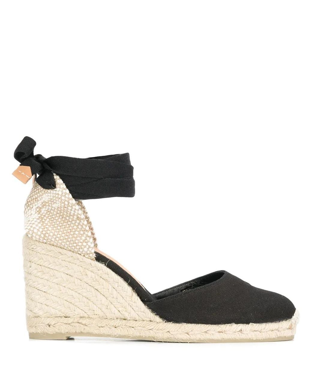 Castaner Black Carina Espadrilles 80Mm