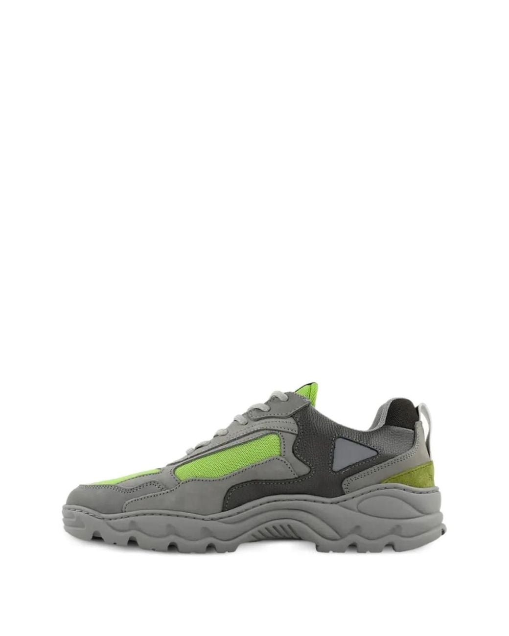 Filling Pieces Green Low Curve Sneakers for men