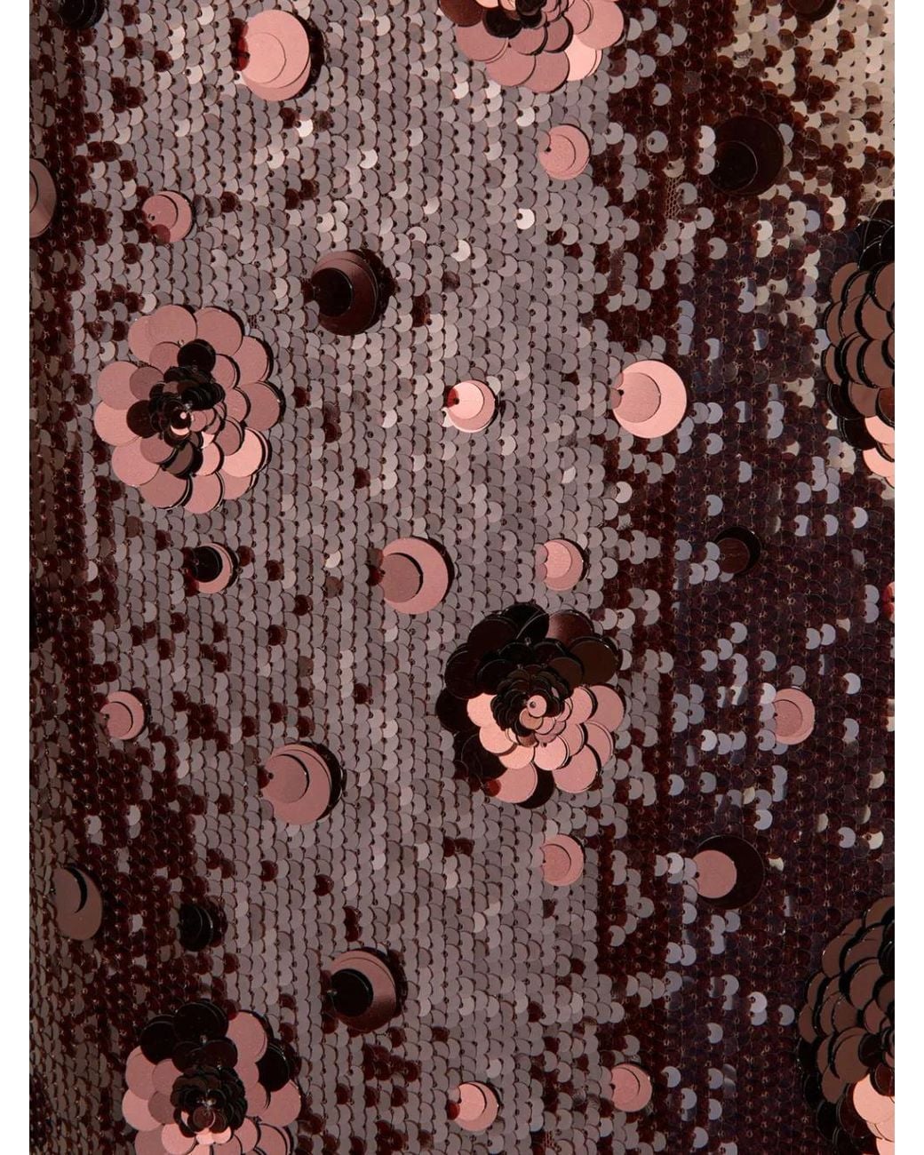ROTATE BIRGER CHRISTENSEN Purple Robe Tube Longue À Sequins
