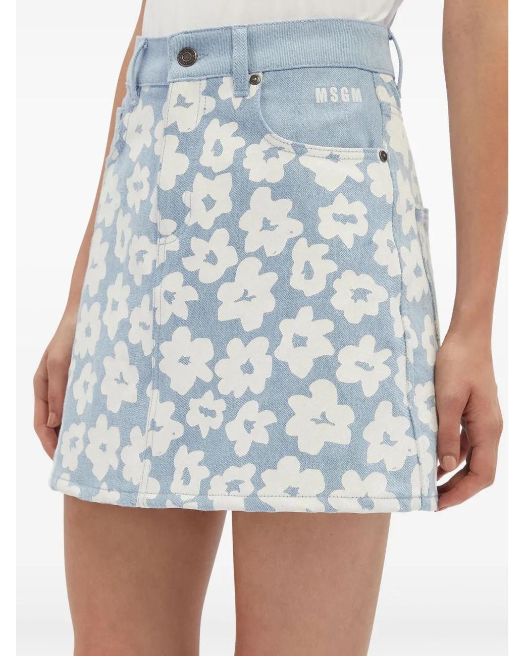 MSGM Blue Skirt
