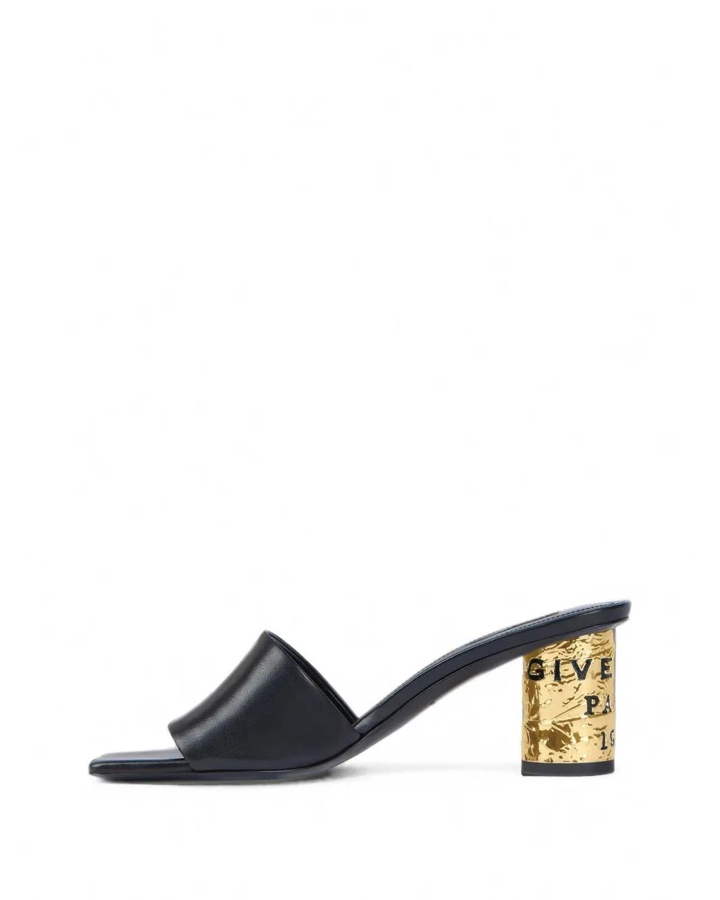 Givenchy Black Tape Heeled Mules