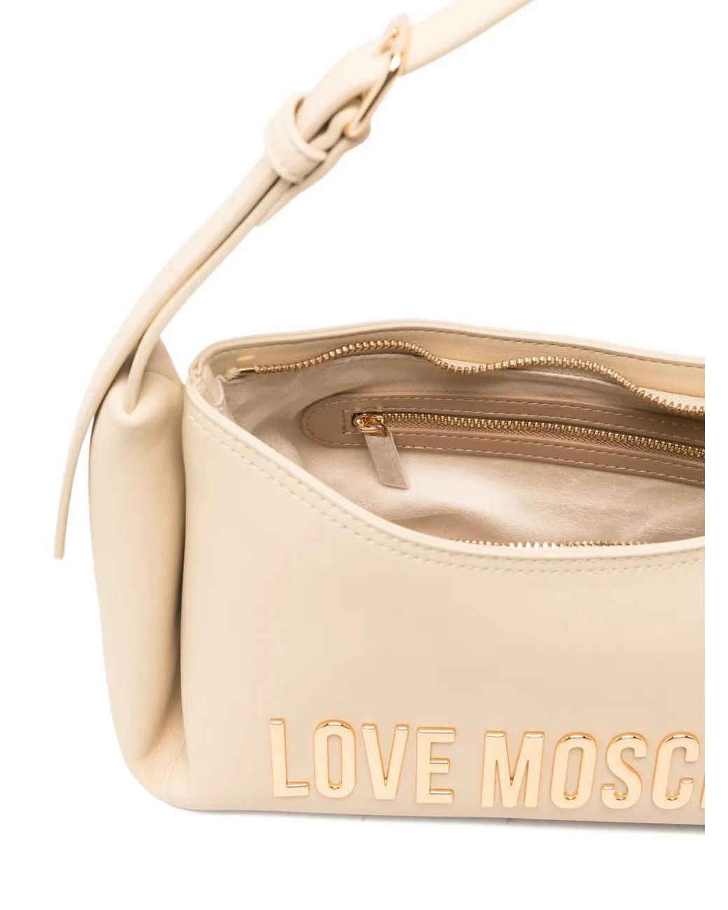 Love Moschino エンボス ショルダーバッグ Natural