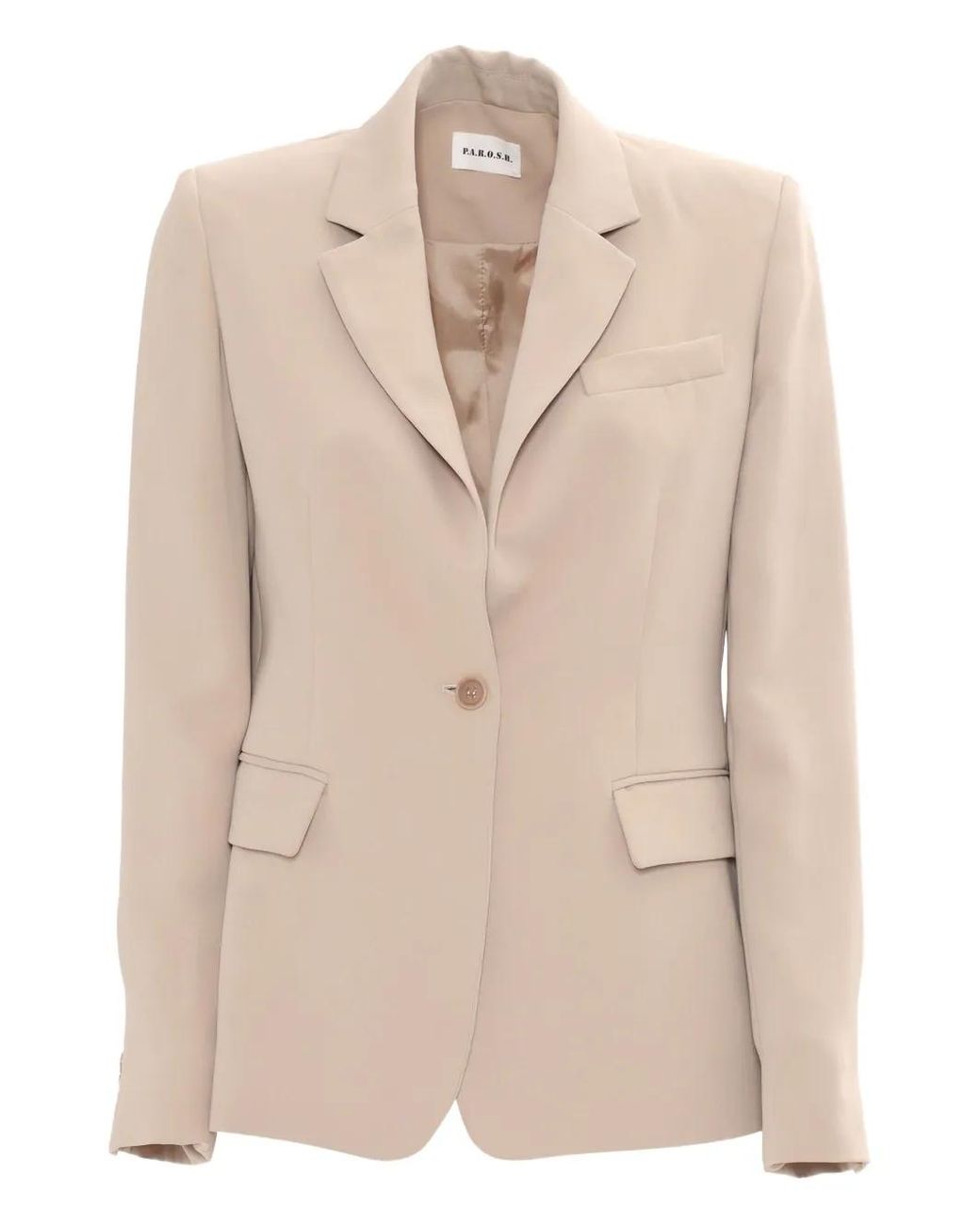 Blazer Con Botones P.A.R.O.S.H. de color Natural
