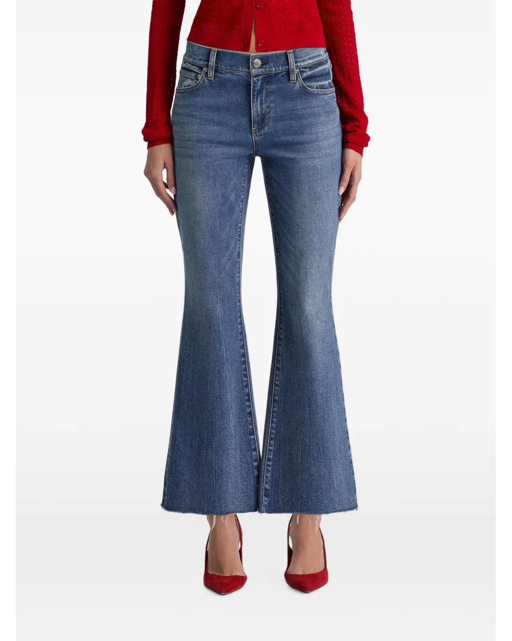Alice + Olivia Blue Leslie Jeans