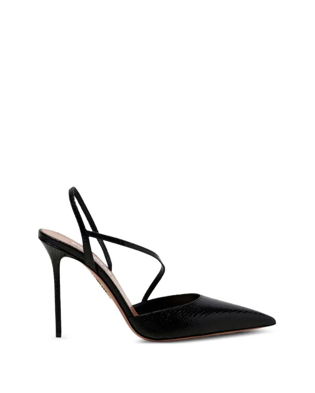 Aquazzura Black Dynasty Slingback Pumps