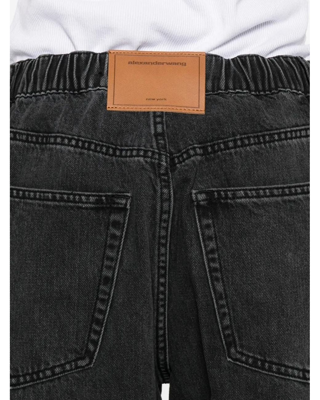 Alexander Wang Crystal Hotfix Joggingbroek Met Trekkoord in het Gray