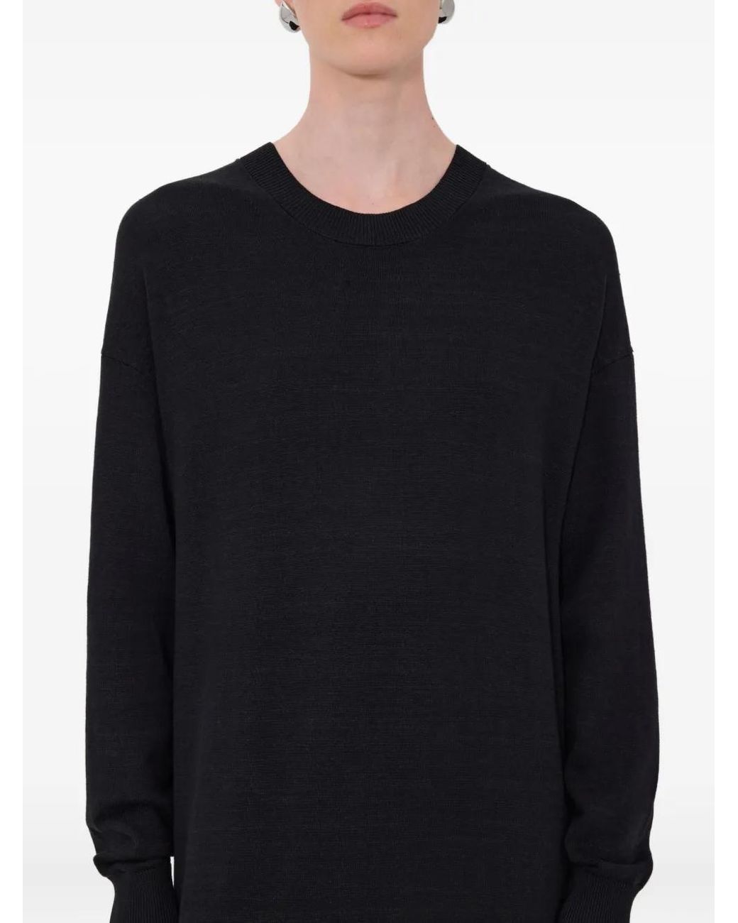 Loulou de Saison Black Lucy Long-Sleeve Maxi Dress