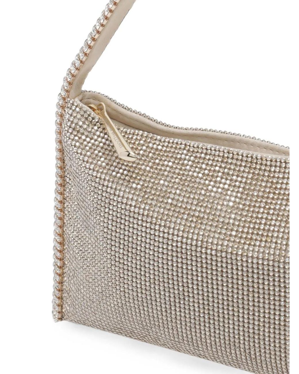 Benedetta Bruzziches Gray Your Best Friend Crystal-Embellished Shoulder Bag